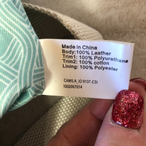 The Sak Camila Stone Perforated Leather Crossbody Handbag Purse - Picture 9 of 16